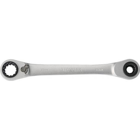 Llave carraca 4 en 1 con palanca bihexagonal