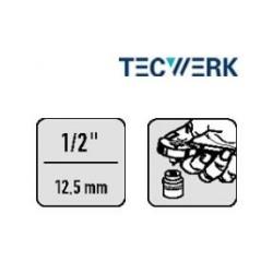 Llave carraca telescopica 1/2" 72 dientes 400-596 mm