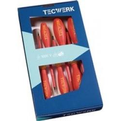 Juego destornilladores aislados 1000V (7 pz)