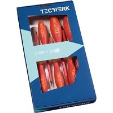 Juego destornilladores aislados 1000V (7 pz)