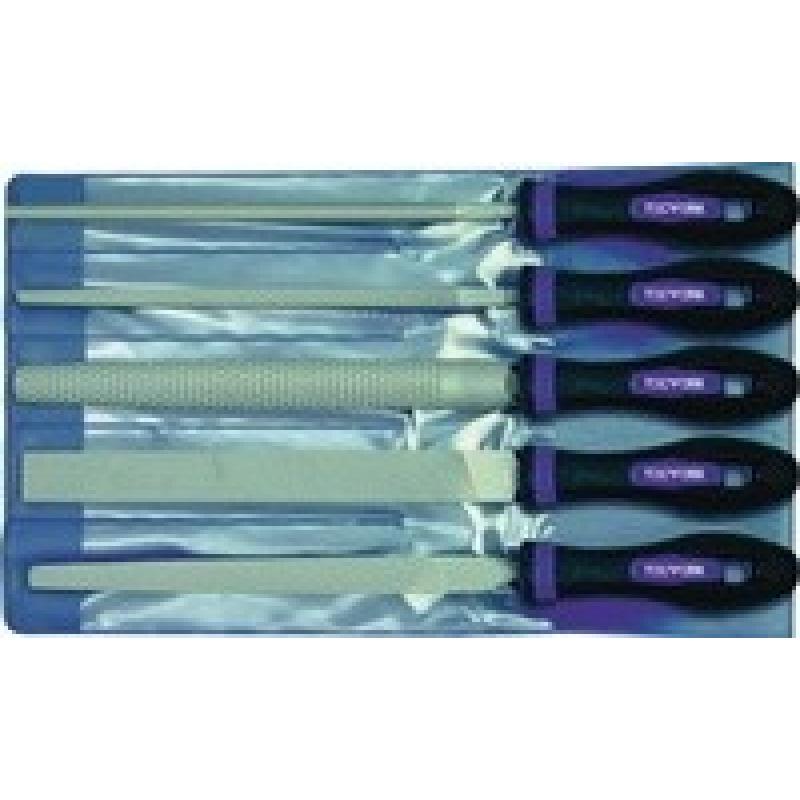 Juego limas mecanico 8" (5 pz)