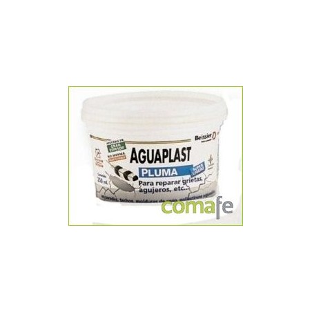 MASILLA AGUAPLAST PLUMA BLANCA INTE/EXTER TARRO 250ML 2163 - Imagen 1