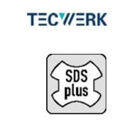 Cincel pala martillo SDS Plus 40x250 mm forma curva