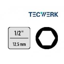 Llave vaso 1/2 hexagonal 10x40 mm