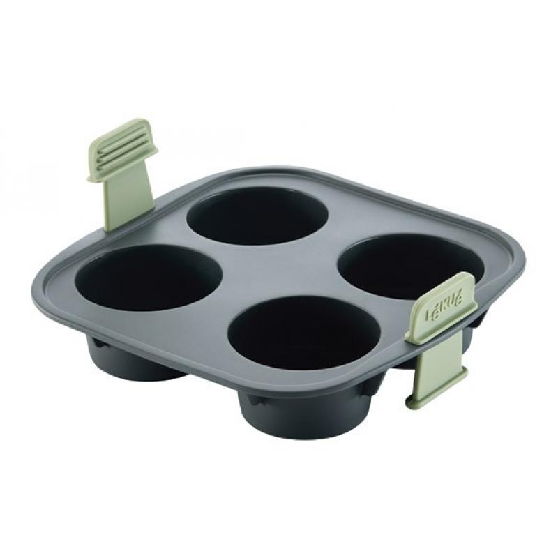 Molde muffins 4 cavidades silicona
