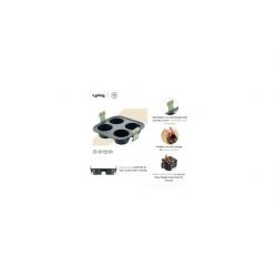 Molde muffins 4 cavidades silicona