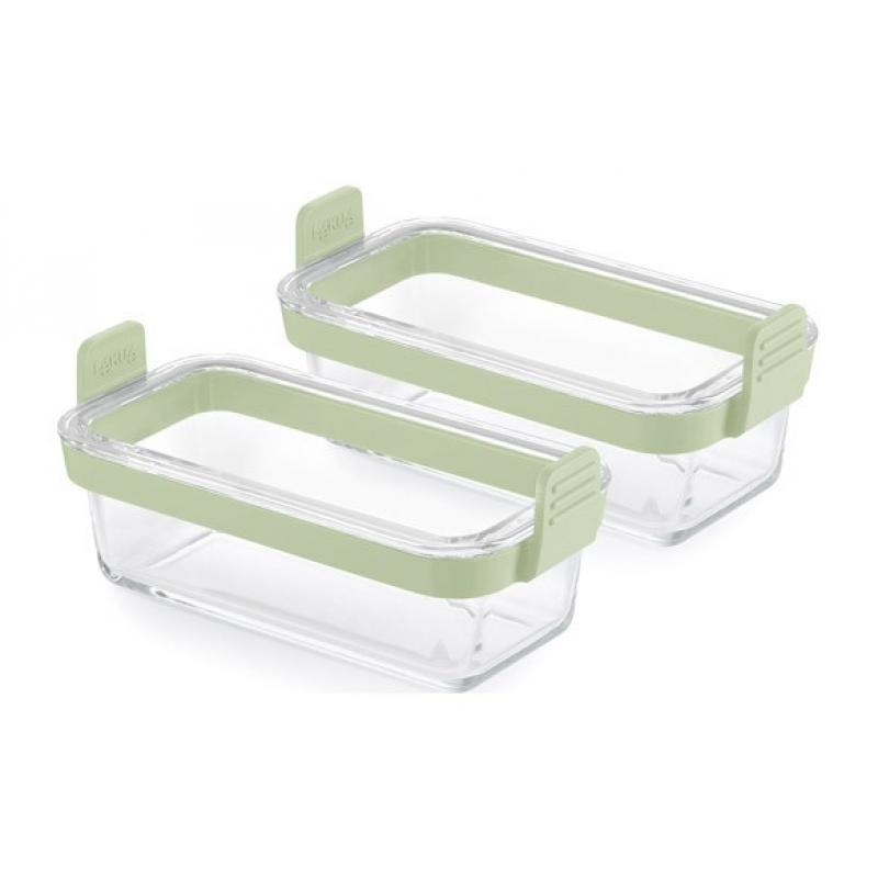 Set moldes rectangulares vidrio (2 pz)