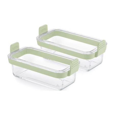 Set moldes rectangulares vidrio (2 pz)