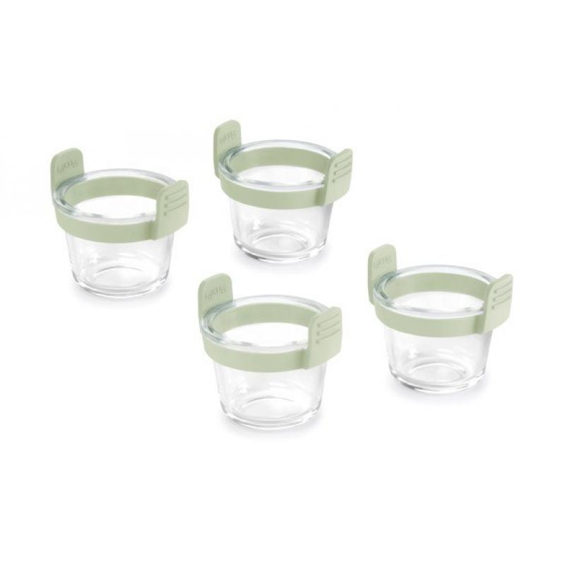 Mini vasos vidrio transparente (4 ud)