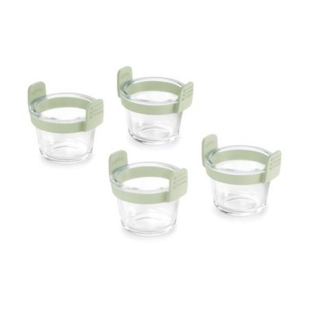 Mini vasos vidrio transparente (4 ud)