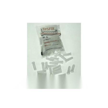 Taco estriado blanco Ø 10x40 (25 ud)