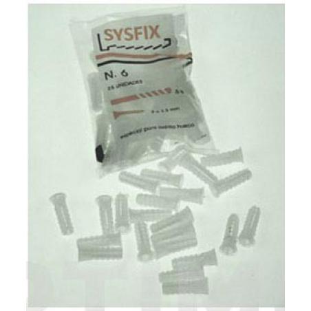 Taco estriado blanco Ø 10x50 (25 ud)