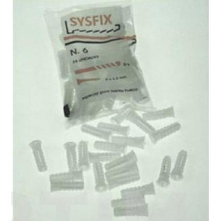 Taco estriado blanco Ø 12x50 (25 ud)