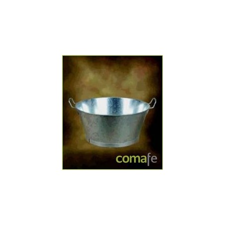 BARREÑO C/ASAS 20" GALVANIZADO - Imagen 1