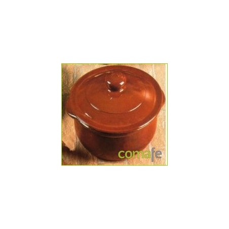 CAZUELA BARRO CON TAPA 24 CM CT-24 UNIDAD - Imagen 1