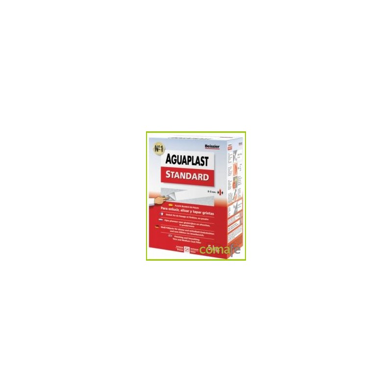 PLASTE AGUAPLAST STANDARD BLANCO INTERIOR ESTUCHE 5KG 829 - Imagen 1