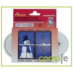 BURLETE CAUCHO E BLANCO 6MX9MM. 107210 UNIDAD - Imagen 1