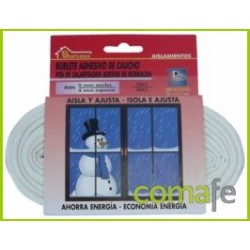 BURLETE CAUCHO P BLANCO 6MX9MM. 107190 UNIDAD - Imagen 1