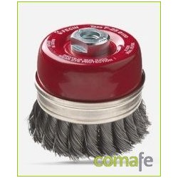 CEPILLO TAZA 65 MM 0,5 MM ALAMBRE TRENZADO - Imagen 1