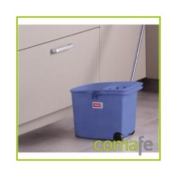 CUBO ESCURRIDOR C/RUEDAS AZUL - Imagen 1
