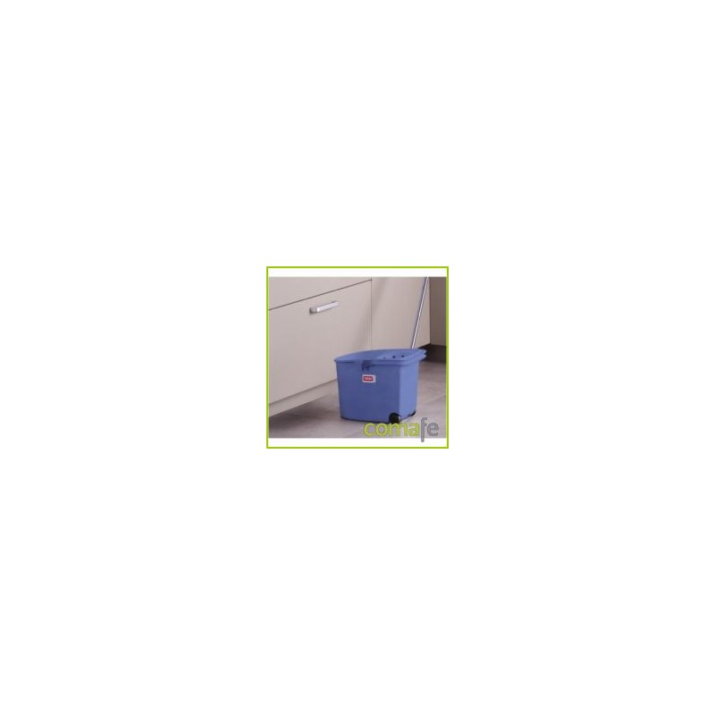 CUBO ESCURRIDOR C/RUEDAS AZUL - Imagen 1