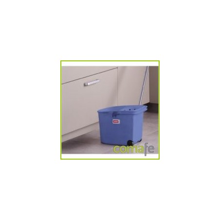 CUBO ESCURRIDOR C/RUEDAS AZUL - Imagen 1