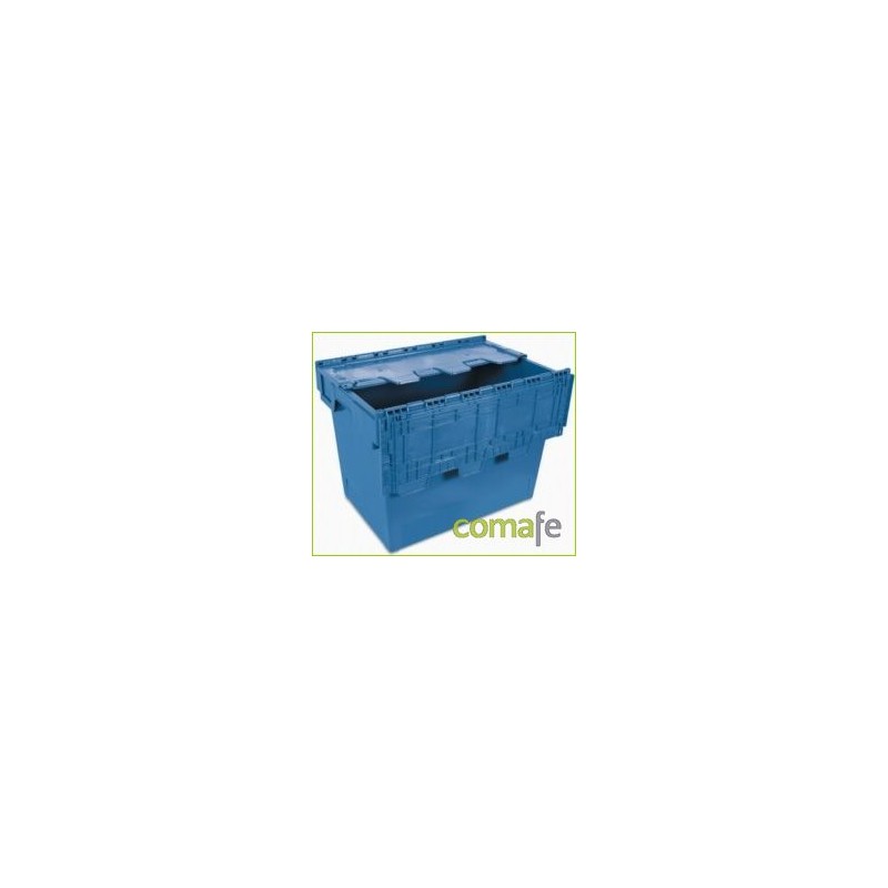 ENVASE - AZUL 60X40X24 265006 CESTO PEQUEÑO C/TAPA - Imagen 1