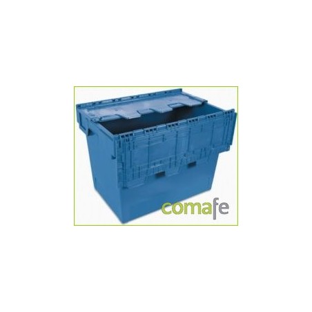 ENVASE - AZUL 60X40X24 265006 CESTO PEQUEÑO C/TAPA - Imagen 1