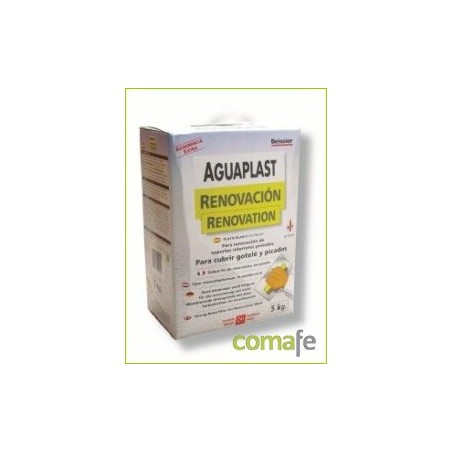 PLASTE AGUAPLAST RENOVACION BLANCO INTERIOR ESTUCHE 5KG 806 - Imagen 1